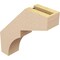 Ekena Millwork 3-inch W x 12-inch D x 12-inch H Monterey Rough Cedar Woodgrain TimberThane Knee Brace, Primed BRCUR03X12X12MONRCPR - alternate 6